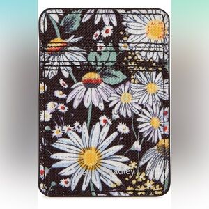🪻 Vera Bradley Adhesive Phone Wallet – Daisy Floral 🌼
